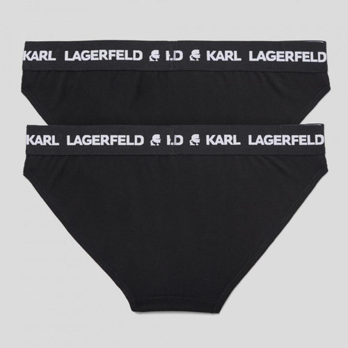 Lot de 2 Culottes Logotypées Noires Karl Lagerfeld Mode femme