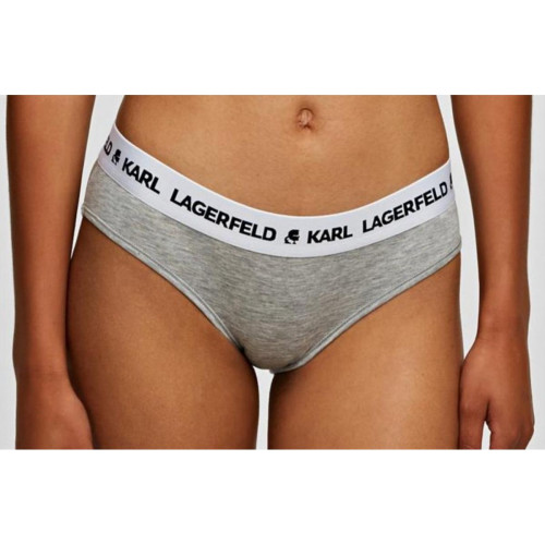 Karl Lagerfeld - Lot de 2 Shorties Logotypés Gris - Karl Lagerfeld Lingerie et Homewear