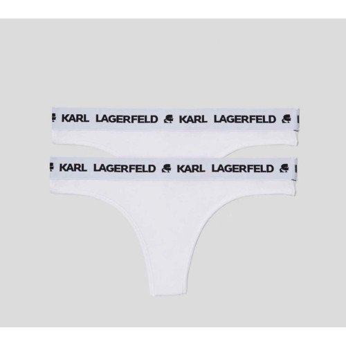 Karl Lagerfeld - Lot de 2 strings logotés - Karl Lagerfeld Lingerie et Homewear