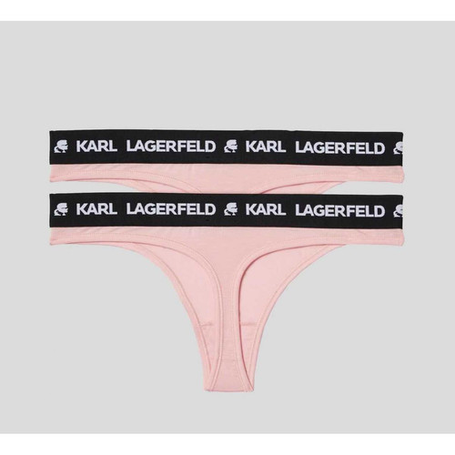 Karl Lagerfeld - Lot de 2 strings logotés - Karl Lagerfeld Lingerie et Homewear