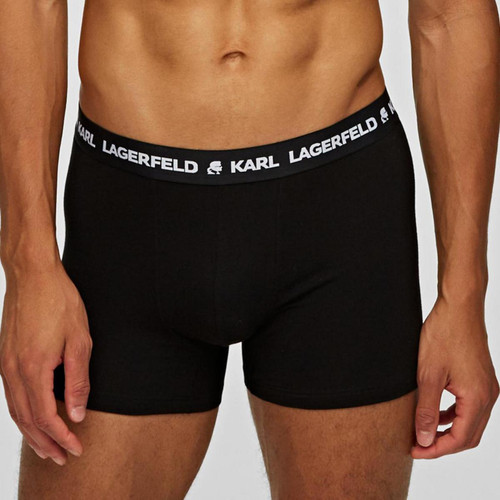 Karl Lagerfeld - Lot de 3 boxers logotes coton - Karl Lagerfeld Lingerie et Homewear