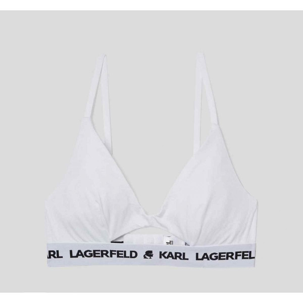 Soutien-gorge triangle sans armatures logoté - Blanc - Karl Lagerfeld Karl Lagerfeld Mode femme