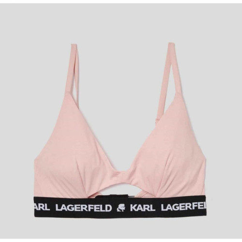 Karl Lagerfeld - Soutien-gorge triangle sans armatures logoté - Karl Lagerfeld Lingerie et Homewear