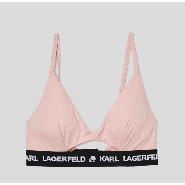 Soutien-gorge triangle sans armatures logoté - Rose - Karl Lagerfeld Karl Lagerfeld Mode femme