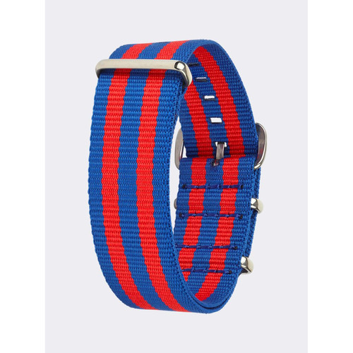 Bracelet nato bleu et rouge Kelton