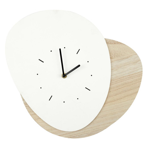 La Chaise Longue - Horloge Blanche Rétro Pop  - Horloges Design