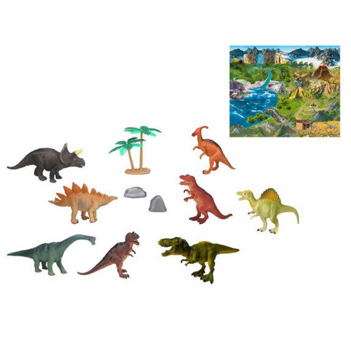 La Grande Récré - Set 8 Figurines Dinosaures + Accessoires 