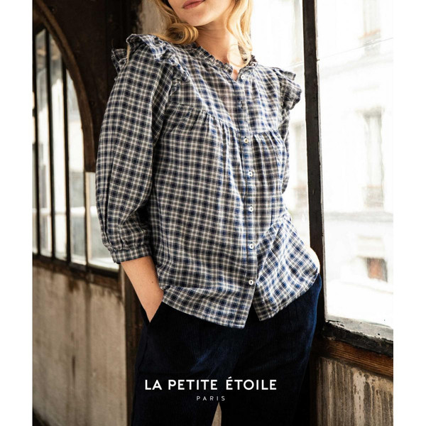 Blouse DAKOTA bleu en coton La Petite Etoile Mode femme