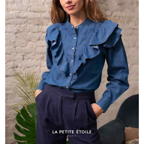La Petite Etoile - Blouse Somuia - Blouses manches courtes femme bleu