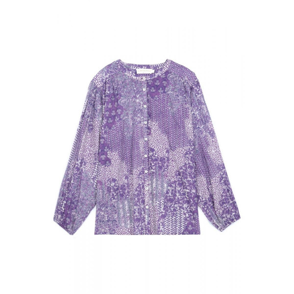 Blouse VOLUSA violet en coton La Petite Etoile Mode femme