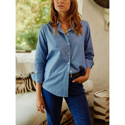 Chemise OMINE - Bleue en coton La Petite Etoile Mode femme