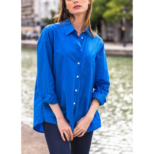 Chemisier SCARLETT bleu en coton La Petite Etoile Mode femme