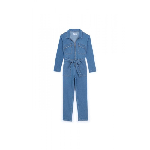 Combi-Pantalon REVE D bleu en coton Combinaison longue