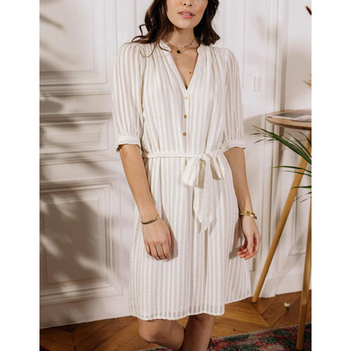 La Petite Etoile - Robe courte ENYA - Promo vetements femme blanc