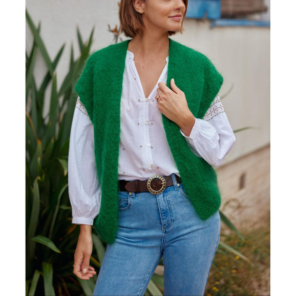 Gilet SADE - Vert en laine La Petite Etoile Mode femme