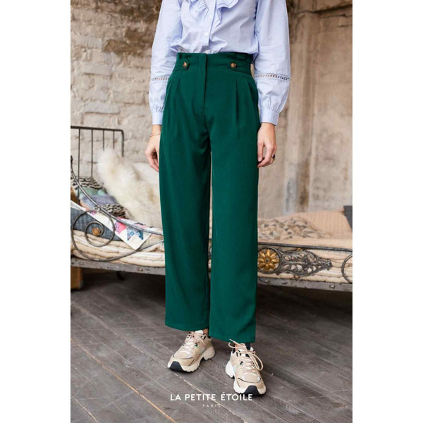 Pantalon Santos vert La Petite Etoile Mode femme
