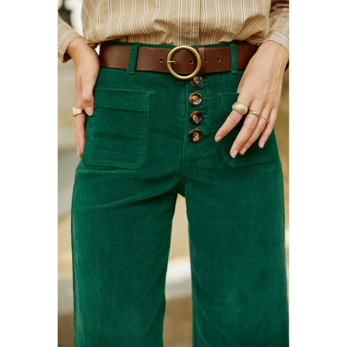 Pantalon ATLANTA V - Vert en coton La Petite Etoile Mode femme