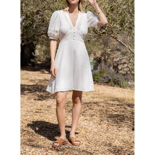 La Petite Etoile - Robe FLORINA - Robes courtes femme blanc