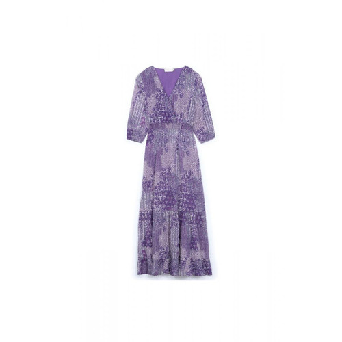 Robe Longue MYLO violet en coton La Petite Etoile Mode femme