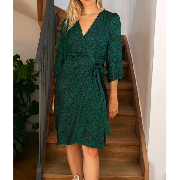 Robe Midi SONOMA vert en viscose La Petite Etoile Mode femme