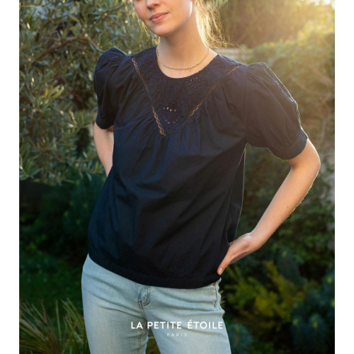 La Petite Etoile - Top ARSENE - Blouses manches courtes femme coton