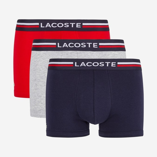 Lacoste Underwear - Pack de 3 boxers ceinture élastique - Lacoste Underwear