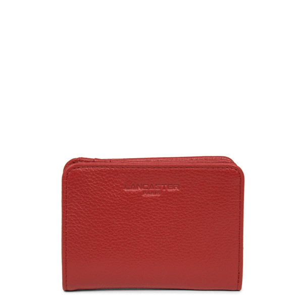 Portefeuille Dos à Dos Zippée FOULONE PM rouge en cuir Rouge Lancaster Maroquinerie Mode femme