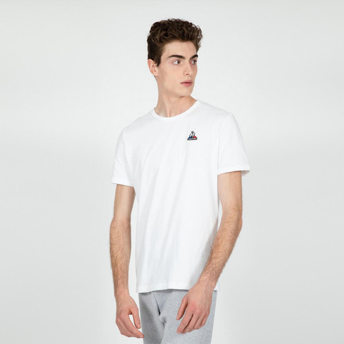 Le coq sportif - Tee-shirt homme ESS Tee SS N°3 M blanc - T-shirt / Polo homme