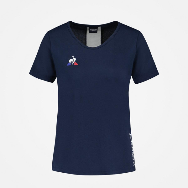 T-shirt Femme manches courtes TENNIS N°1 W dress blues bleu en coton T-shirt manches courtes