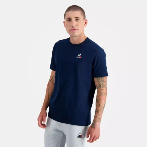 Le coq sportif - T-shirt ESS SS N°4 M Bleu - T-shirt / Polo homme