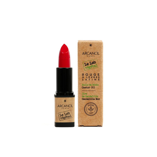 Le lab végétal - Rouge à Lèvres Satiné Rouge Cabaret - Maquillage