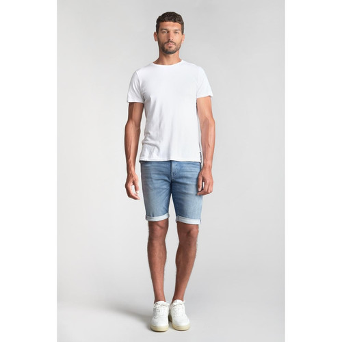 Le Temps des Cerises - Bermuda short en jeans JOGG bleu Adam - Bermuda / Short homme