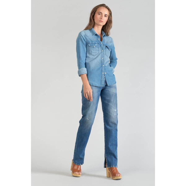 Chemise en jeans Juanita bleu clair Le Temps des Cerises Mode femme