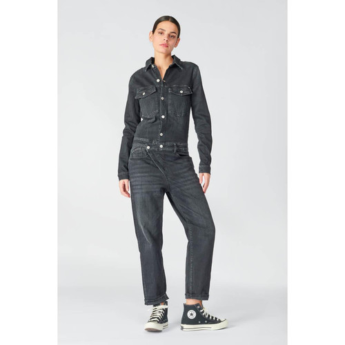 Combinaison loose, large en jeans COSA noir Le Temps des Cerises Mode femme