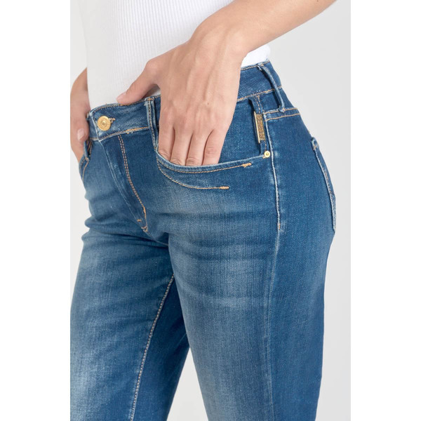 Corsaire pantacourt en jeans VALLON bleu Le Temps des Cerises