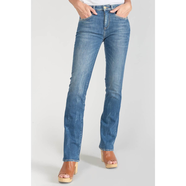 Jeans bootcut POWER bootcut, longueur 34 bleu en coton Mina Le Temps des Cerises Mode femme