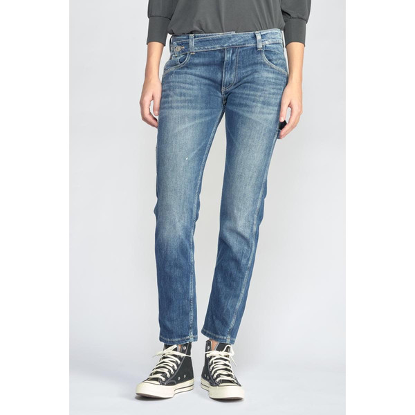 Jeans boyfit 200/43, longueur 34 bleu en coton Julia Le Temps des Cerises Mode femme