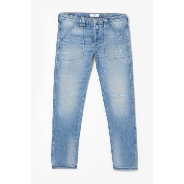 Jeans boyfit 200/43, longueur 34 bleu en coton Jade Le Temps des Cerises Mode femme