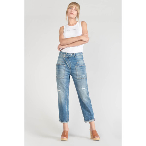 Jeans boyfit COSYPOCK, 7/8ème bleu en coton Le Temps des Cerises Mode femme