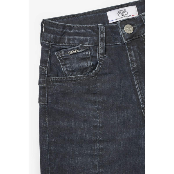 Jeans Sina pulp Flare taille haute  bleu-noir N°1 en coton Le Temps des Cerises