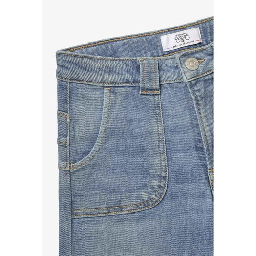 Jeans flare, très évasé, longueur 33 bleu en coton Le Temps des Cerises