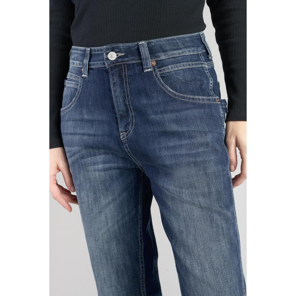 Jeans loose, large 400/60 girlfriend, longueur 34 bleu en coton Ruth Le Temps des Cerises Mode femme