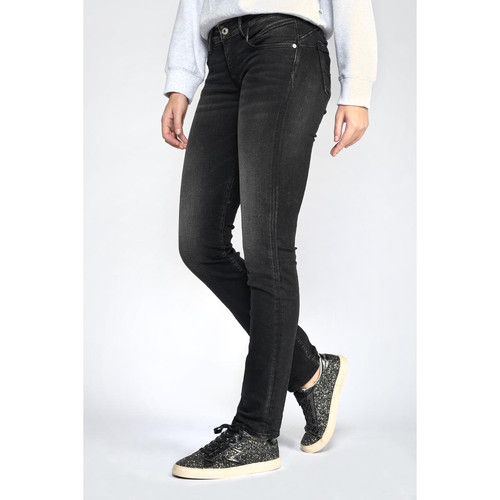 Jeans push-up regular, droit PULP, longueur 33 noir en coton Le Temps des Cerises