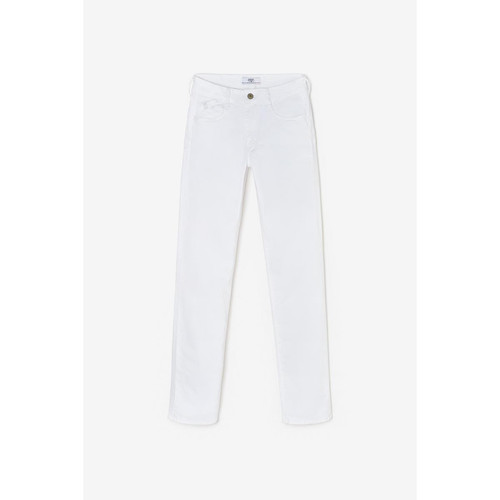 Le Temps des Cerises - Jeans push-up regular, droit taille haute PULP, longueur 34 - Vetements femme blanc
