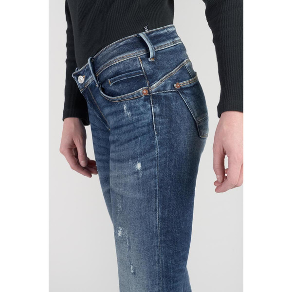 Jeans push-up slim PULP, 7/8ème bleu en coton Sloan Jean droit femme