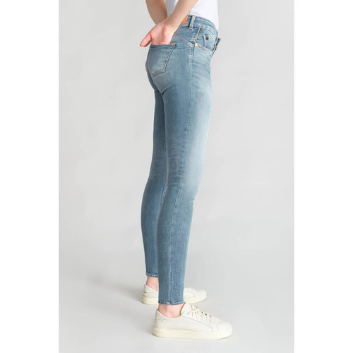 Jeans push-up slim PULP, 7/8ème bleu en coton Alia Le Temps des Cerises Mode femme