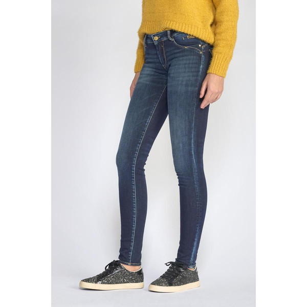 Jeans push-up slim PULP, longueur 33 bleu en coton Demi Le Temps des Cerises Mode femme