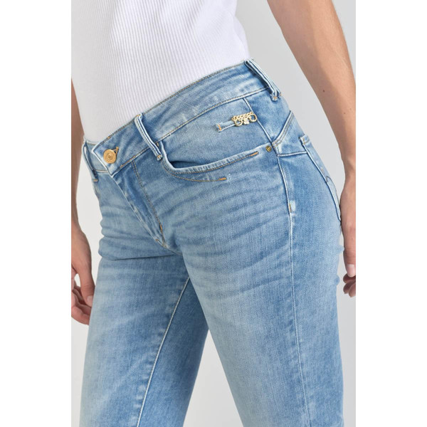 Jeans push-up slim PULP, longueur 34 bleu en coton Clara Le Temps des Cerises Mode femme