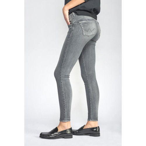 Jeans push-up slim PULP, 7/8ème gris en coton Sia Le Temps des Cerises