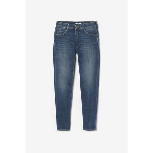 Jeans push-up slim taille haute PULP, 7/8ème bleu en coton Lola Le Temps des Cerises